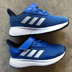 Blue toddler adidas shoes